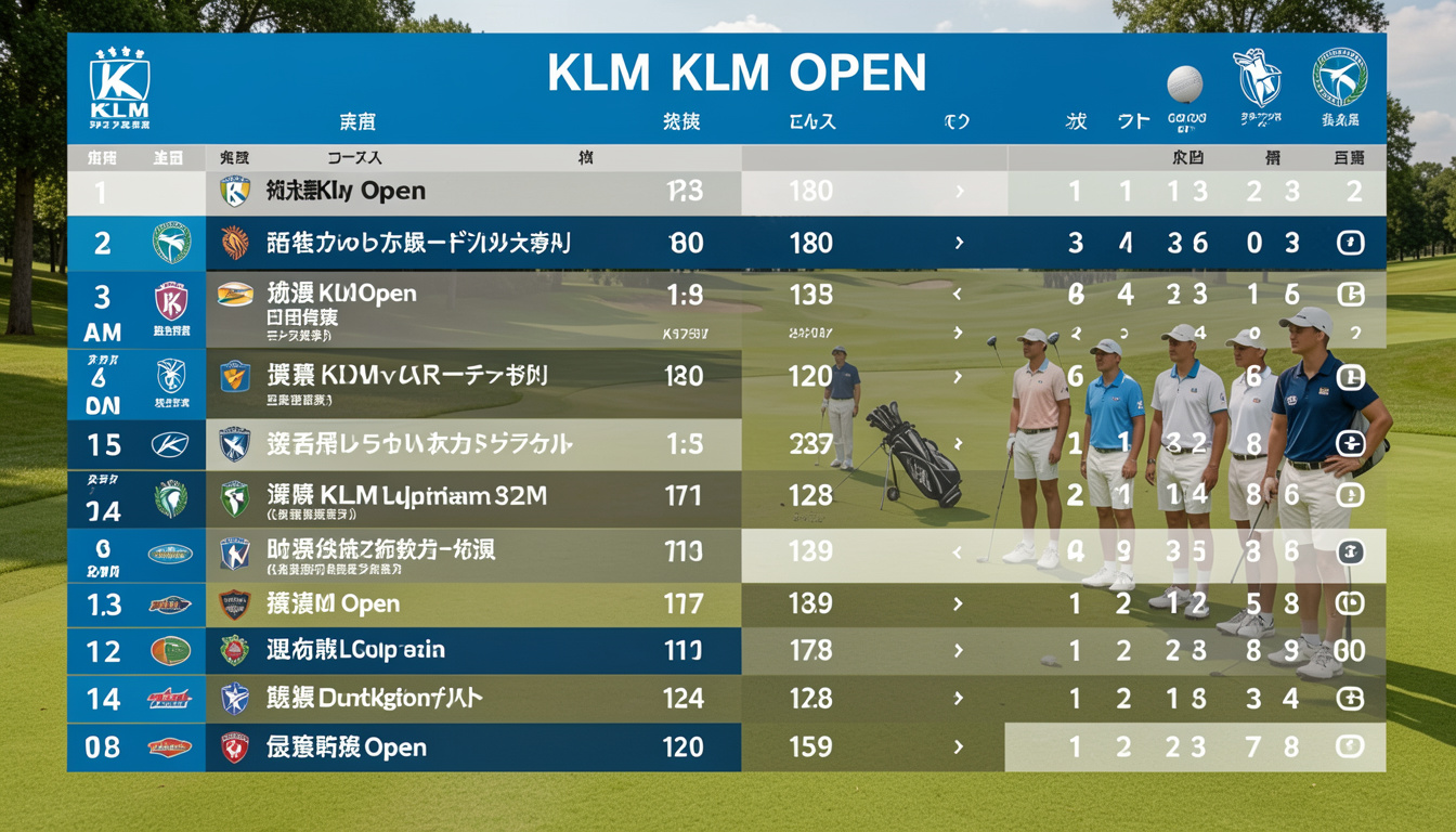 klm open leaderboard